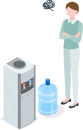 重たい容器を上に上げるのが大変…